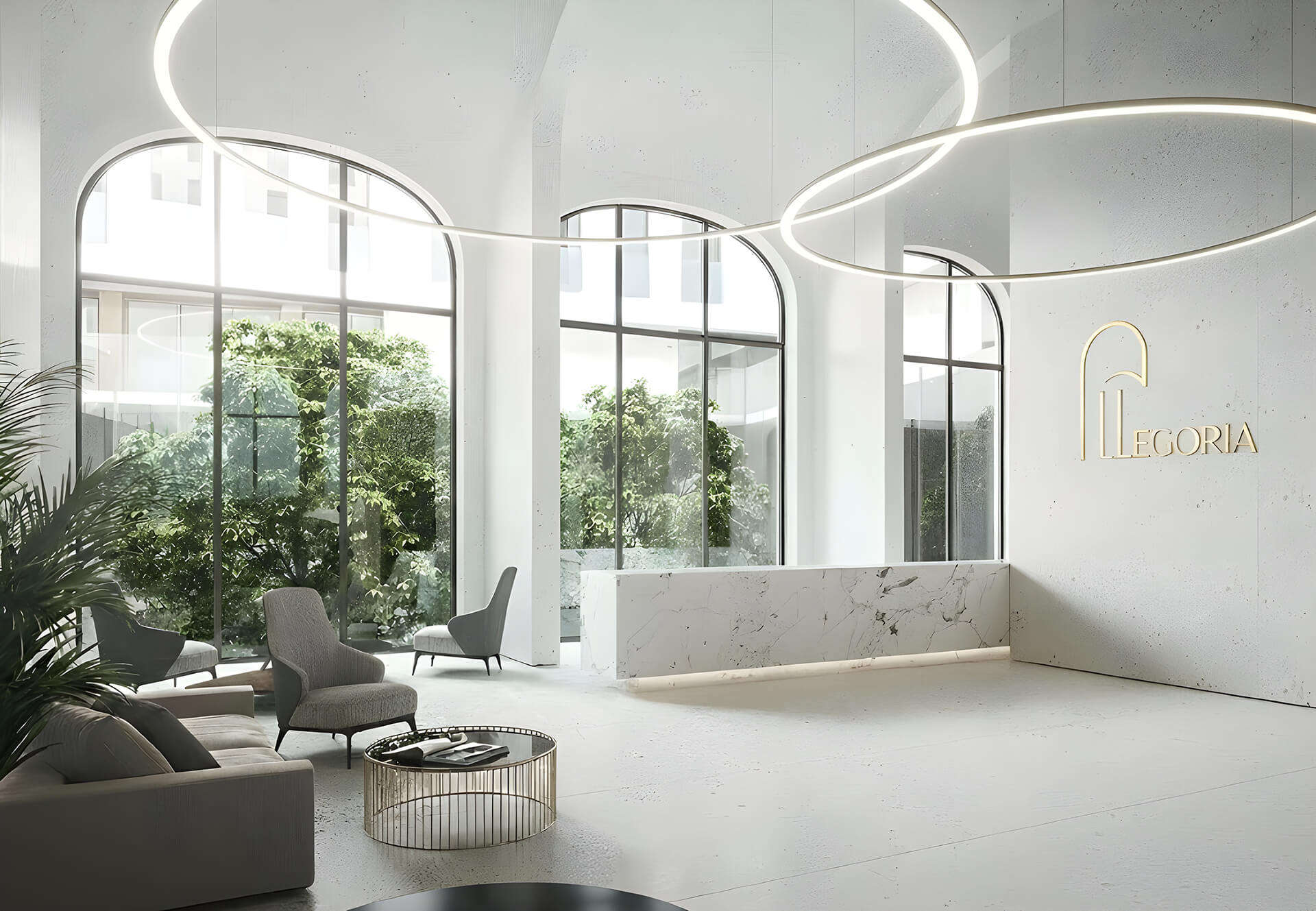 Лобби ЖК «Аллегория Моска»